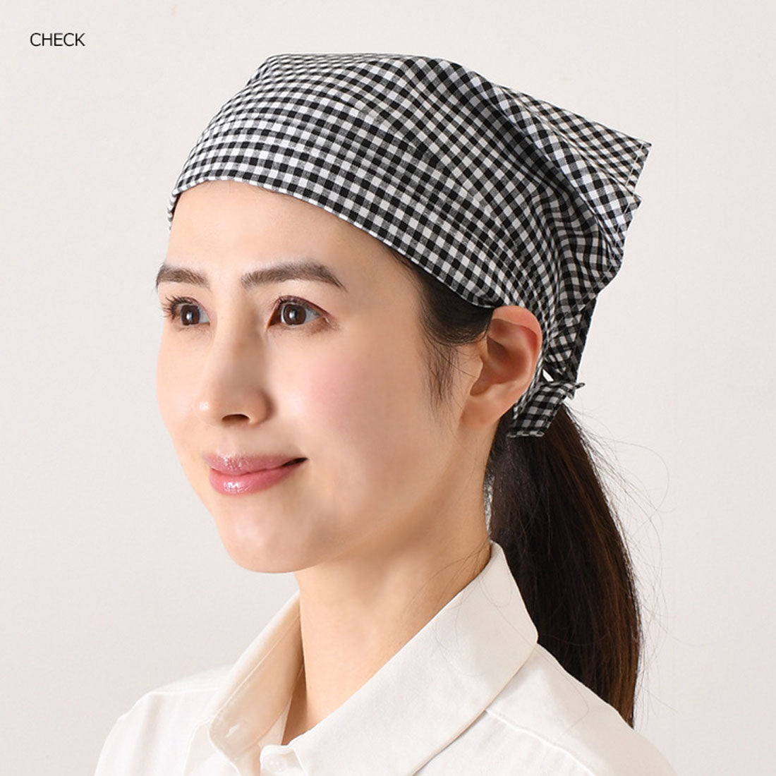リアルスタイル REAL STYLE 三角巾 おしゃれ 子供 大人 黒 メンズ レディース バンダナ 学校 料理 キッチン エプロン 綿混 フリーサイズ 簡単 ベルクロテープ （ピンク） ピンク