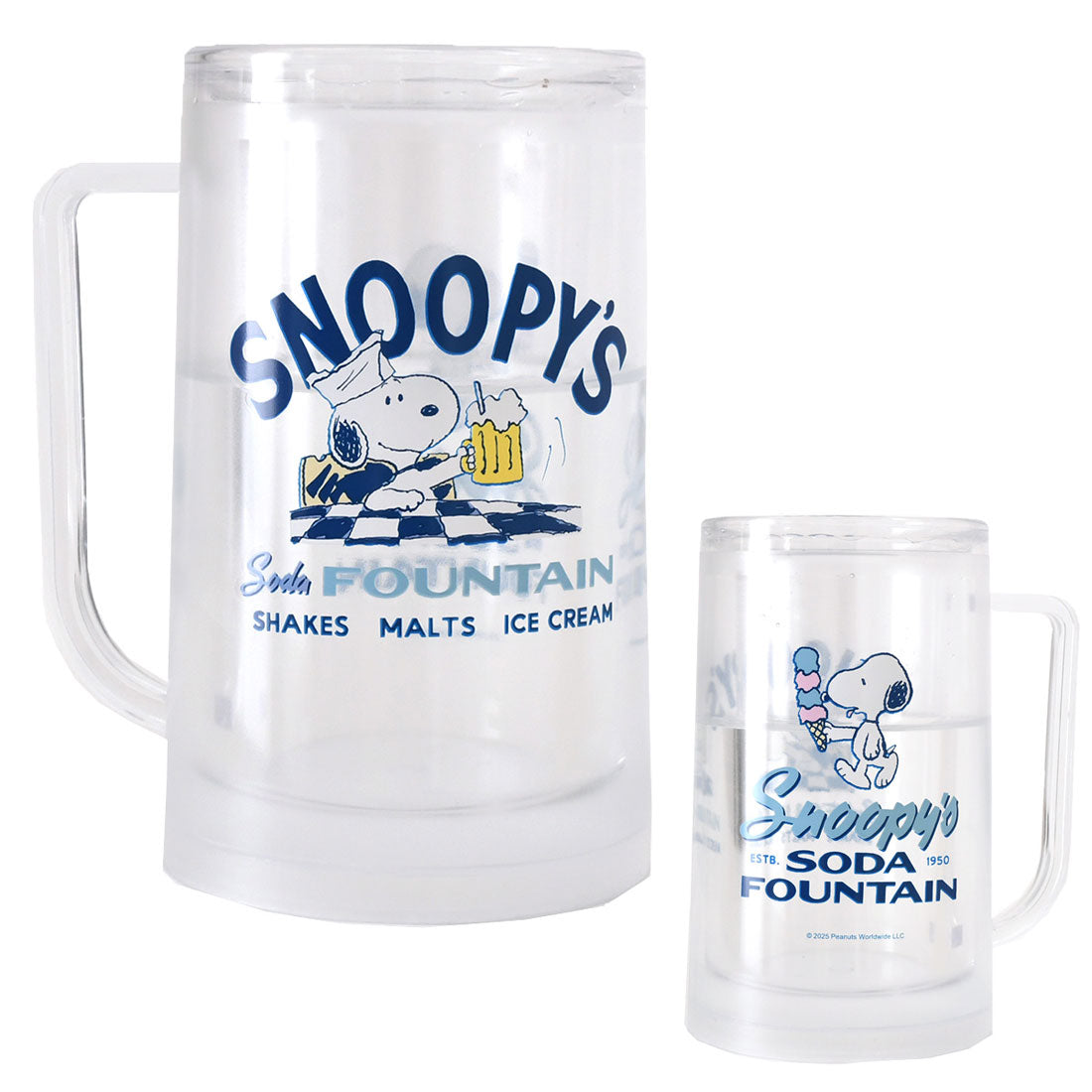 リアルスタイル REAL STYLE マグカップ 大きい 保冷 冷凍 350ml コップ ビア ビールジョッキ グラス 食器 スヌーピー snoopy キャラクター グッズ お酒【返品不可商品】 （C(ビール)） C(ビール)