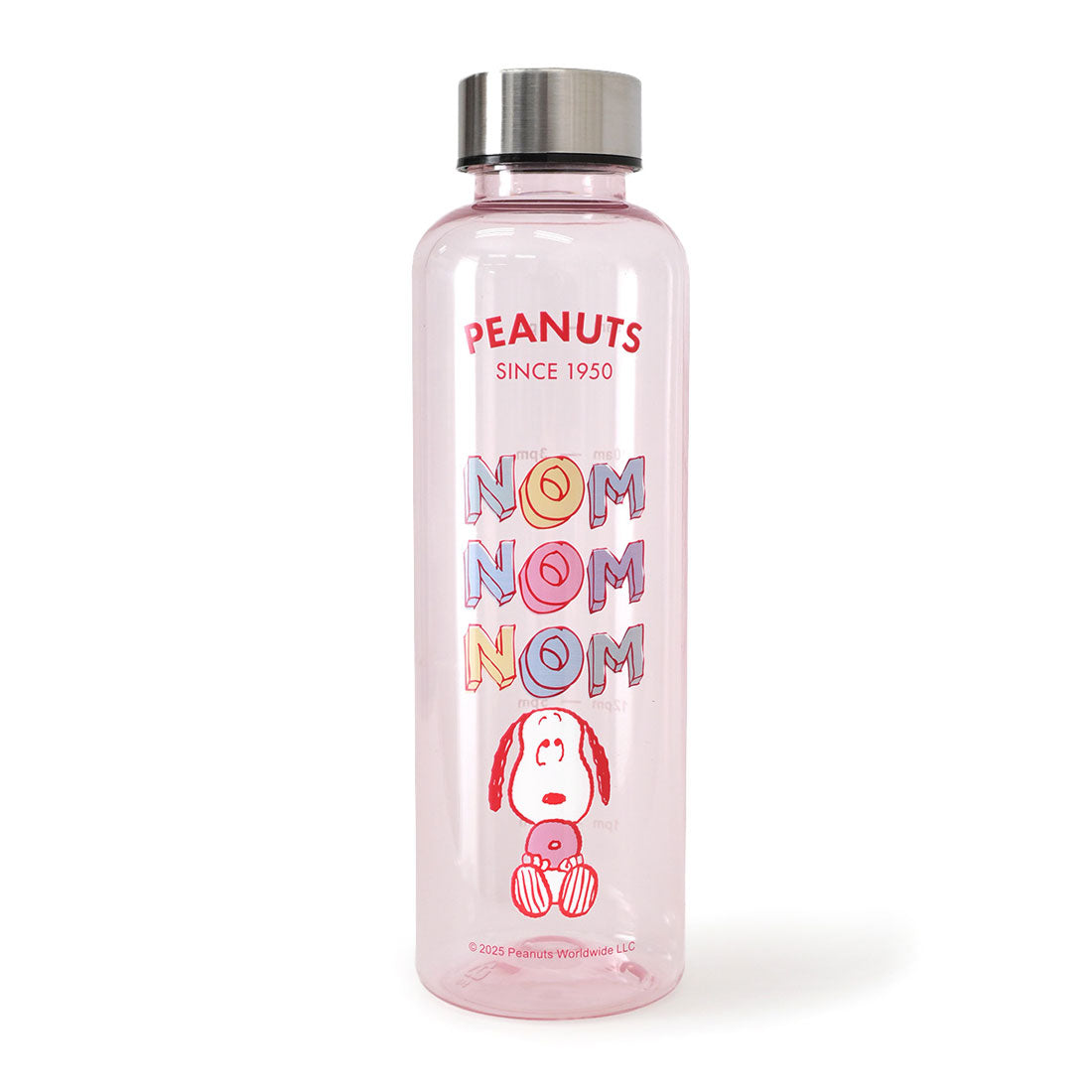 リアルスタイル REAL STYLE ウォーターボトル 500ml おしゃれ キャラクター スヌーピー snoopy 水筒 目盛り付き メモリ 直飲み 軽量 プラスチック パッキン【返品不可商品】 （ピンク） ピンク