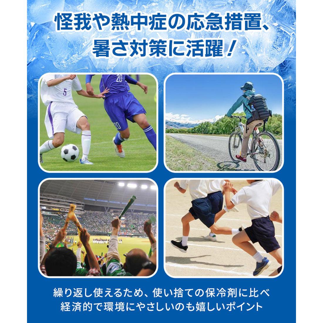 リアルスタイル REAL STYLE アイスパック 保冷剤 氷嚢 保冷パック アイスパック 2個セット 長時間 冷却 暑さ対策 アウトドア レジャー スポーツ ソフトタイプ 再利用 （ブルー） ブルー