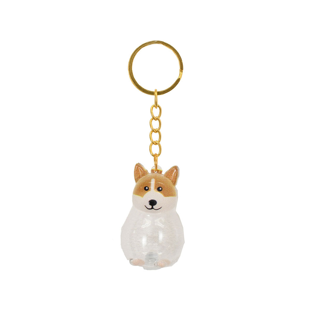 リアルスタイル REAL STYLE 犬 キーホルダー 犬の毛 収納 遺毛 ケース ボトル カプセル バッグチャーム ペット用品 保管 携帯 持ち歩き 供養 メモリアルグッズ （コーギー） コーギー
