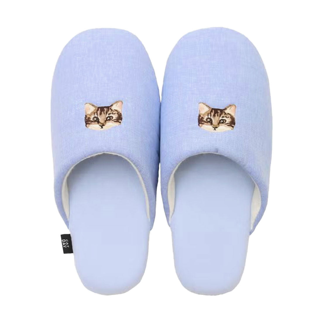 リアルスタイル REAL STYLE スリッパ 室内 ルームシューズ レディース 滑り止め ネコ ねこ 猫 室内履き 来客用 部屋 屋内 軽い 滑りにくい おしゃれ 刺繍 春 夏 （アメリカンショートヘア） アメリカンショートヘア