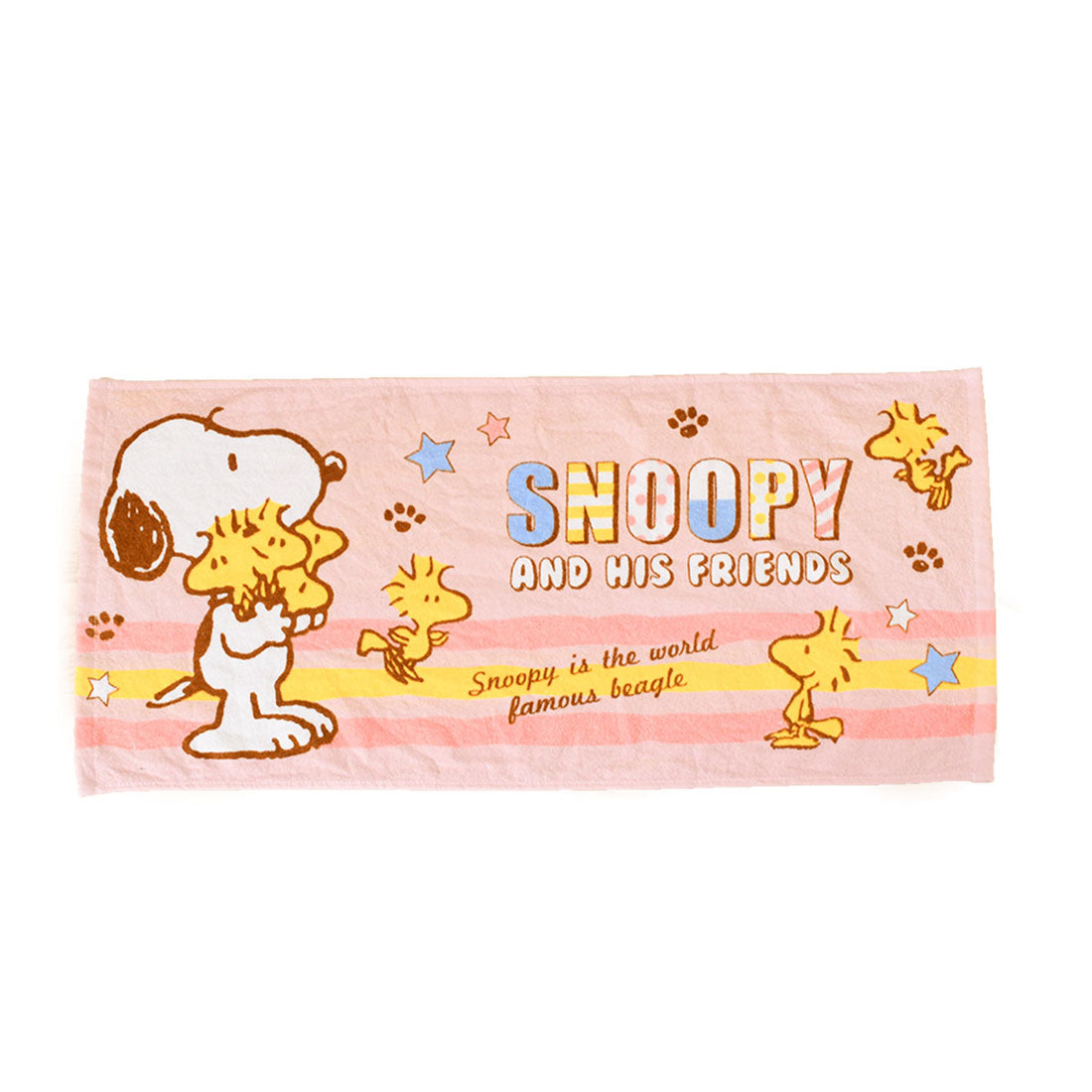 リアルスタイル REAL STYLE フェイスタオル 薄手 スヌーピー トムとジェリー snoopy TOM&JERRY キャラクター グッズ 長め キッズ 保育園 幼稚園 お風呂 （スヌーピー(ピンク)） スヌーピー(ピンク)