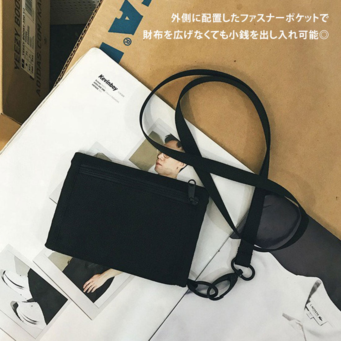 リアルスタイル REAL STYLE ミニ財布 キッズ財布 男子 三つ折り 紐付き 首かけ 子供 子ども用 ひも ストラップ ミニ スポーツ （レッド） レッド