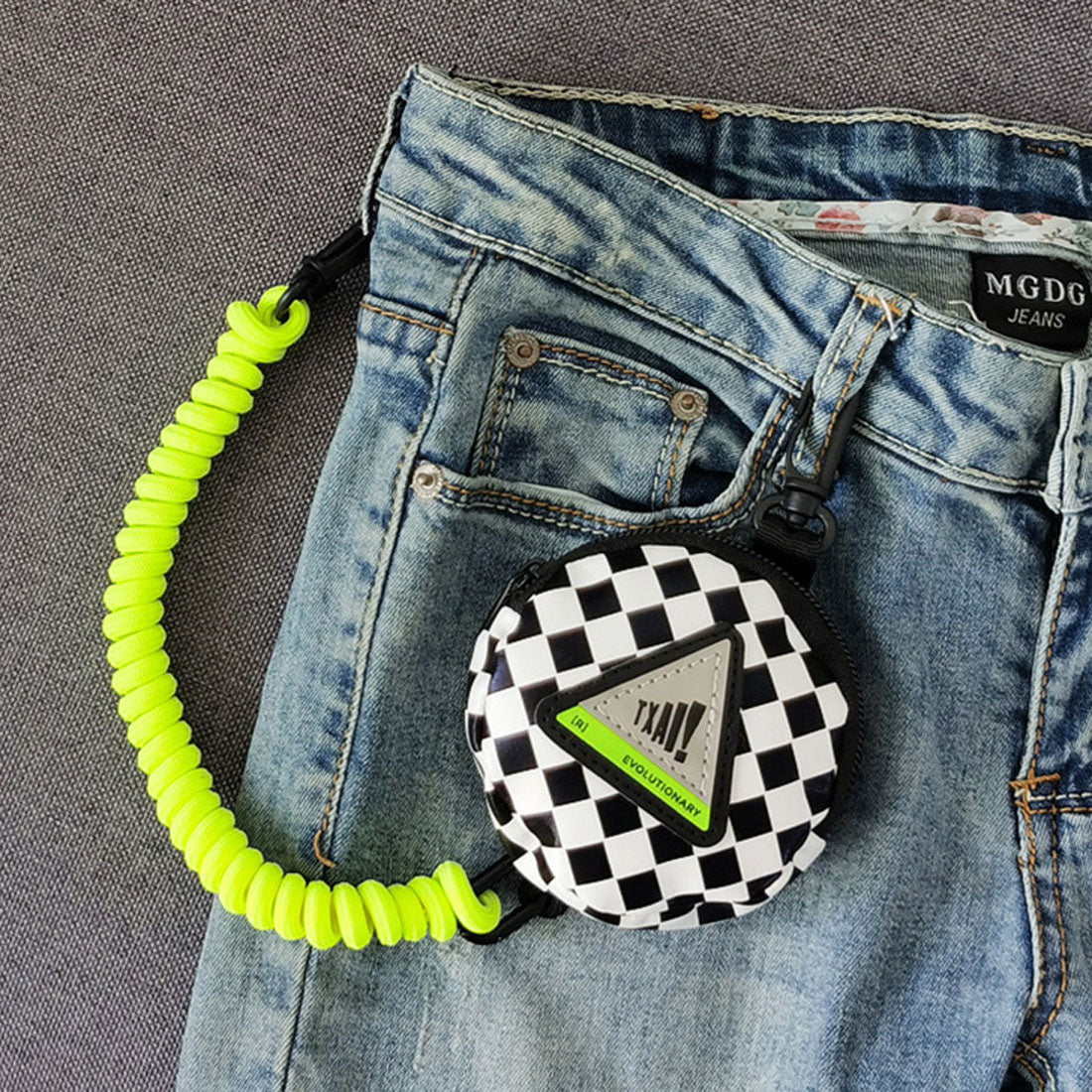 REAL STYLE Mini Pouch, Accessory Case, Men's, Key Holder, Earphone, Strap, Belt, Coin Case, Coin Purse, Key, Golf