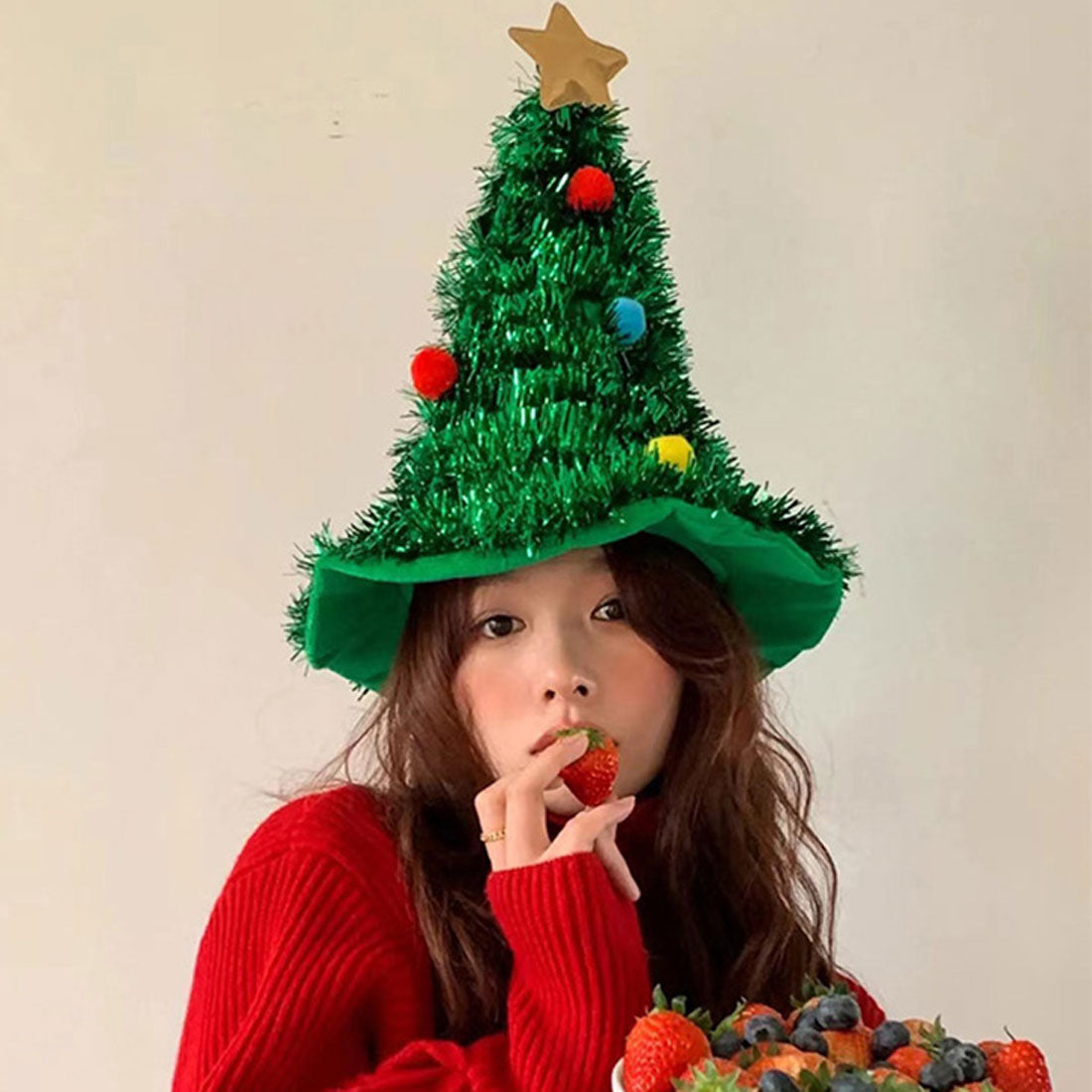 リアルスタイル REAL STYLE クリスマス ハット 帽子 クリスマスツリー 飾り コスプレ 仮装 北欧 雑貨 おしゃれ パーティー イベント 被り物 おもしろ 大人 子供