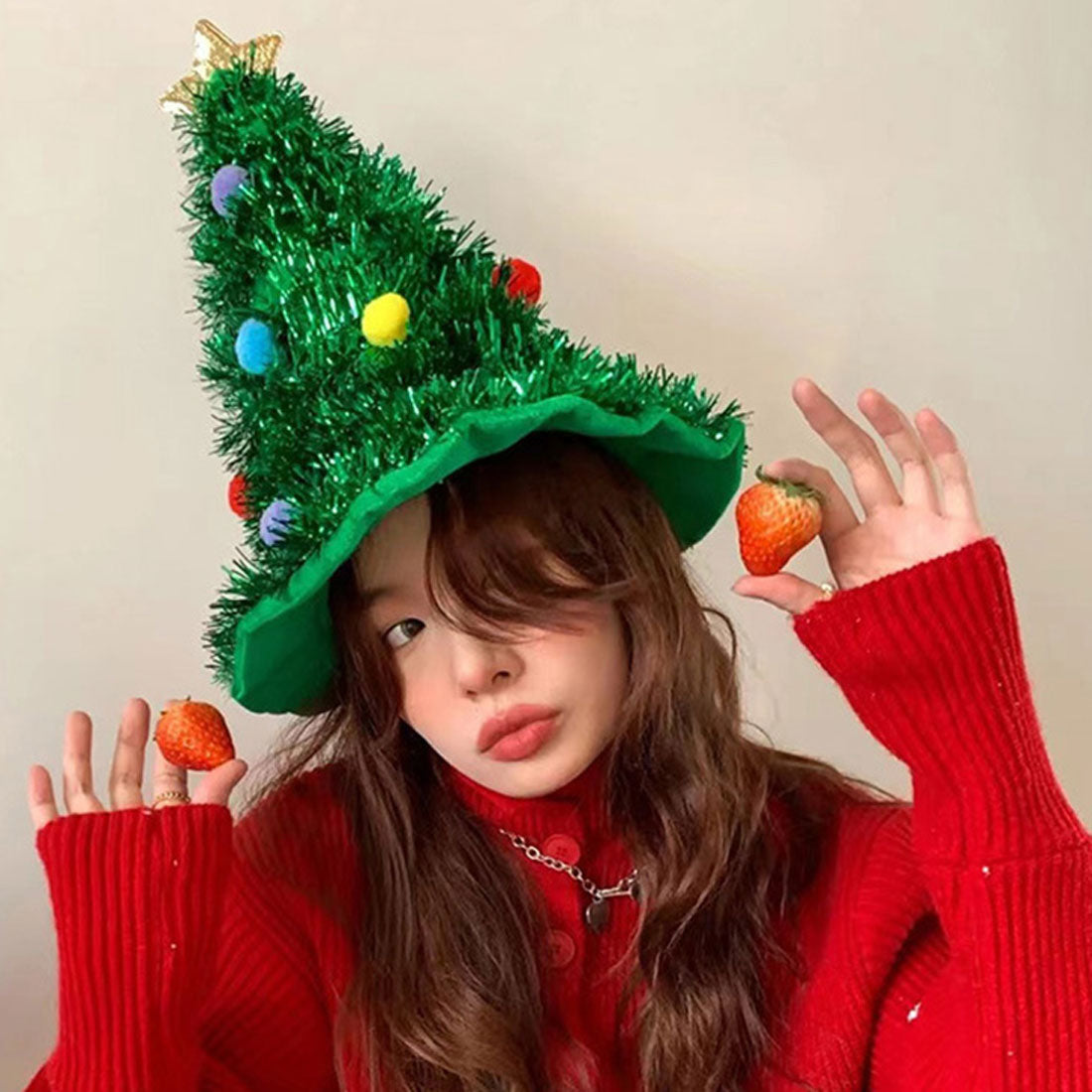 リアルスタイル REAL STYLE クリスマス ハット 帽子 クリスマスツリー 飾り コスプレ 仮装 北欧 雑貨 おしゃれ パーティー イベント 被り物 おもしろ 大人 子供