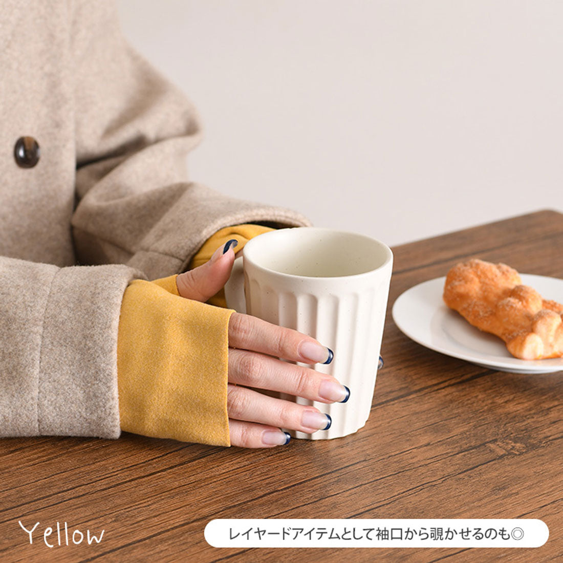 リアルスタイル REAL STYLE 指なし手袋 ハンドウォーマー レディース メンズ 指切り 作業用 防寒 スマホ アウトドア グローブ アームカバー おしゃれ 暖かい 冬