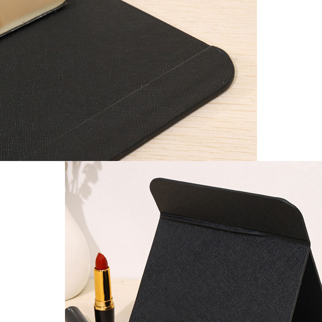 REAL STYLE Tabletop Mirror, Foldable, Large, Stylish, Makeup, Stand, Storage, Angle Adjustment, Frameless, Small, Miscellaneous Goods, 3 Sizes to Choose From