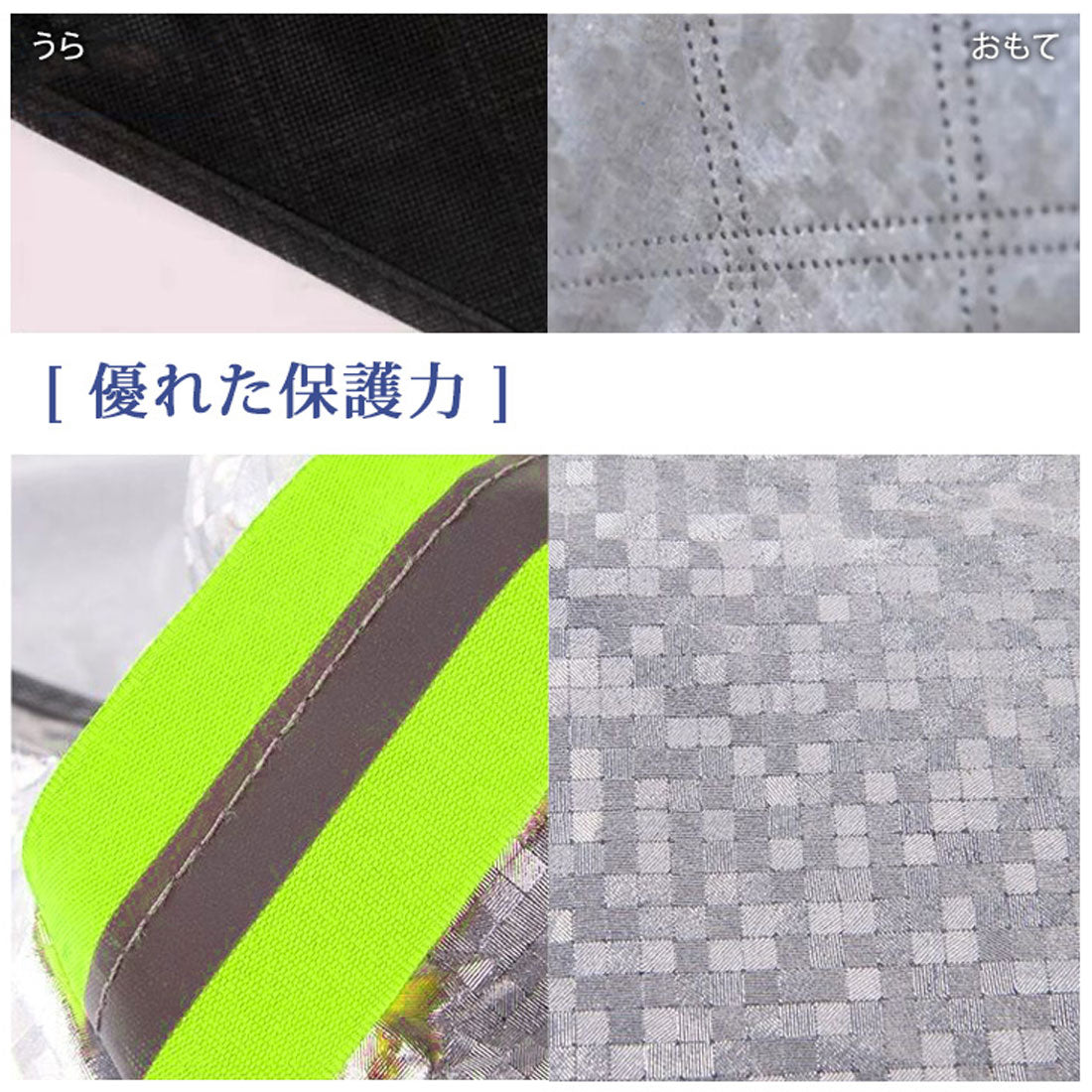 REAL STYLE Windshield Cover, Anti-freeze Sheet, Sunshade, Car Snow Protection, Thick, Frost Protection, UV Protection, Sunshade, Summer, Winter, Bird Dropping Protection, Water Repellent