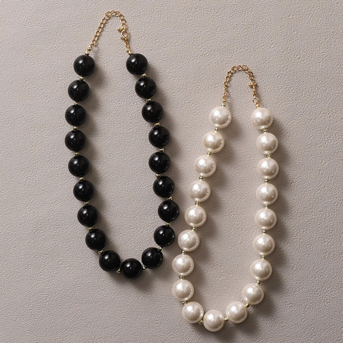 REAL STYLE Necklace for Women, Fake Pearl, Accessories, Jewelry, Big Motif, Elegant, Stylish, High-end Look, Gift, Korean Fashion, Chincha Korea