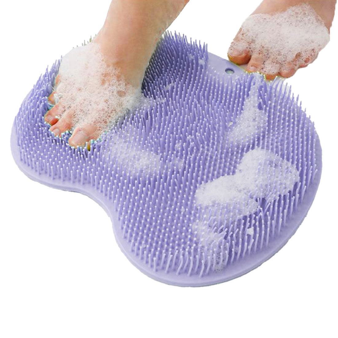 Real Style Foot Brush Foot Washing Mat with Suction Cups for Feet Toes Heels Sole Foot Care Calluses Odor Smell Bathroom Bath Goods Soft 3D [Non-returnable item]
