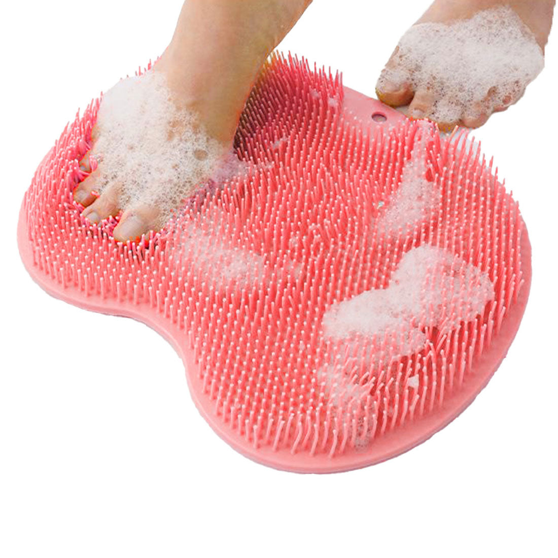 Real Style Foot Brush Foot Washing Mat with Suction Cups for Feet Toes Heels Sole Foot Care Calluses Odor Smell Bathroom Bath Goods Soft 3D [Non-returnable item]