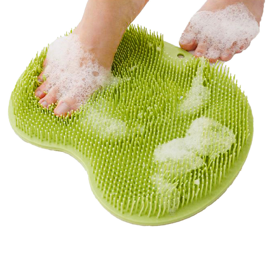 Real Style Foot Brush Foot Washing Mat with Suction Cups for Feet Toes Heels Sole Foot Care Calluses Odor Smell Bathroom Bath Goods Soft 3D [Non-returnable item]