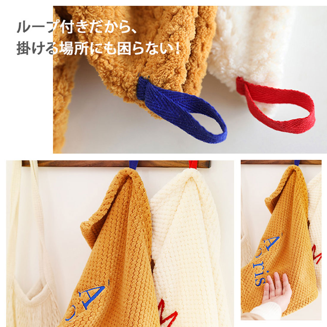 Real Style Kitchen Towel Embroidered English Logo Soft Cloth Wipe Kitchen Cloth Dish Wipe Counter Wipe Hand Towel Kitchen Dish Wipe Kitchen Soft