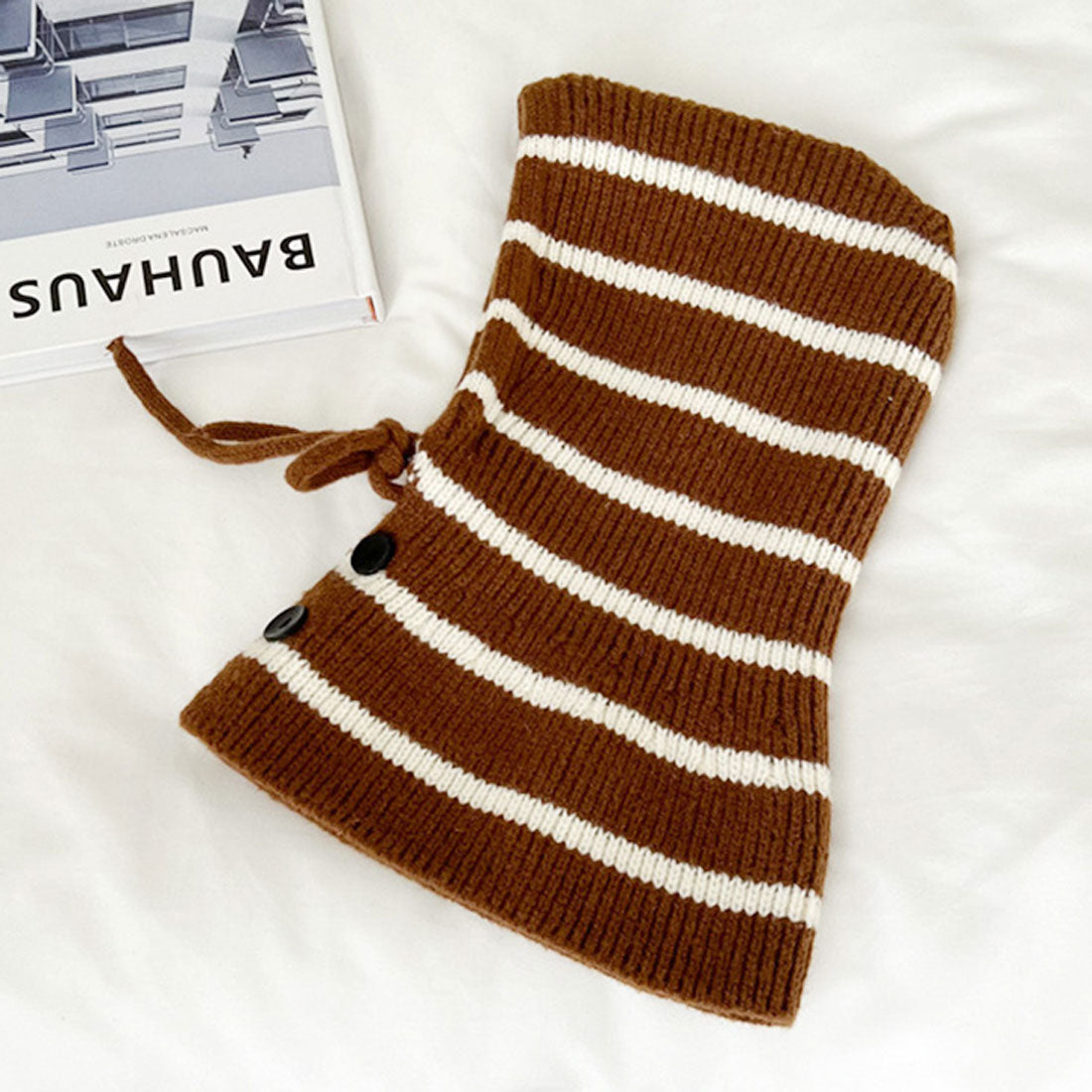 Real Style Balaclava Hood Warmer Neck Warmer Knit Cap for Kids Baby Scarf Winter Cold Protection Warm Stylish Boys Girls