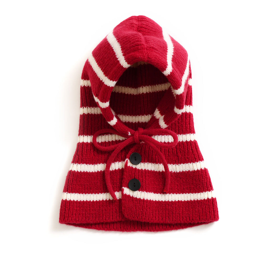 Real Style Balaclava Hood Warmer Neck Warmer Knit Cap for Kids Baby Scarf Winter Cold Protection Warm Stylish Boys Girls