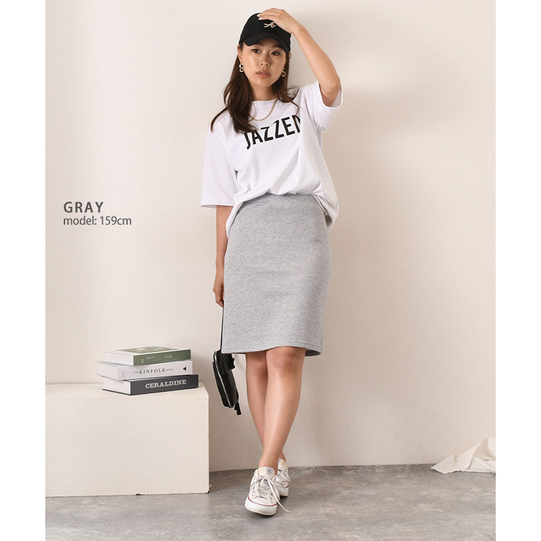 リアルスタイル REAL STYLE タイトスカート レディース 膝丈 スウェット Iライン バックスリット  ストレッチ ウエストゴム 通勤 OL