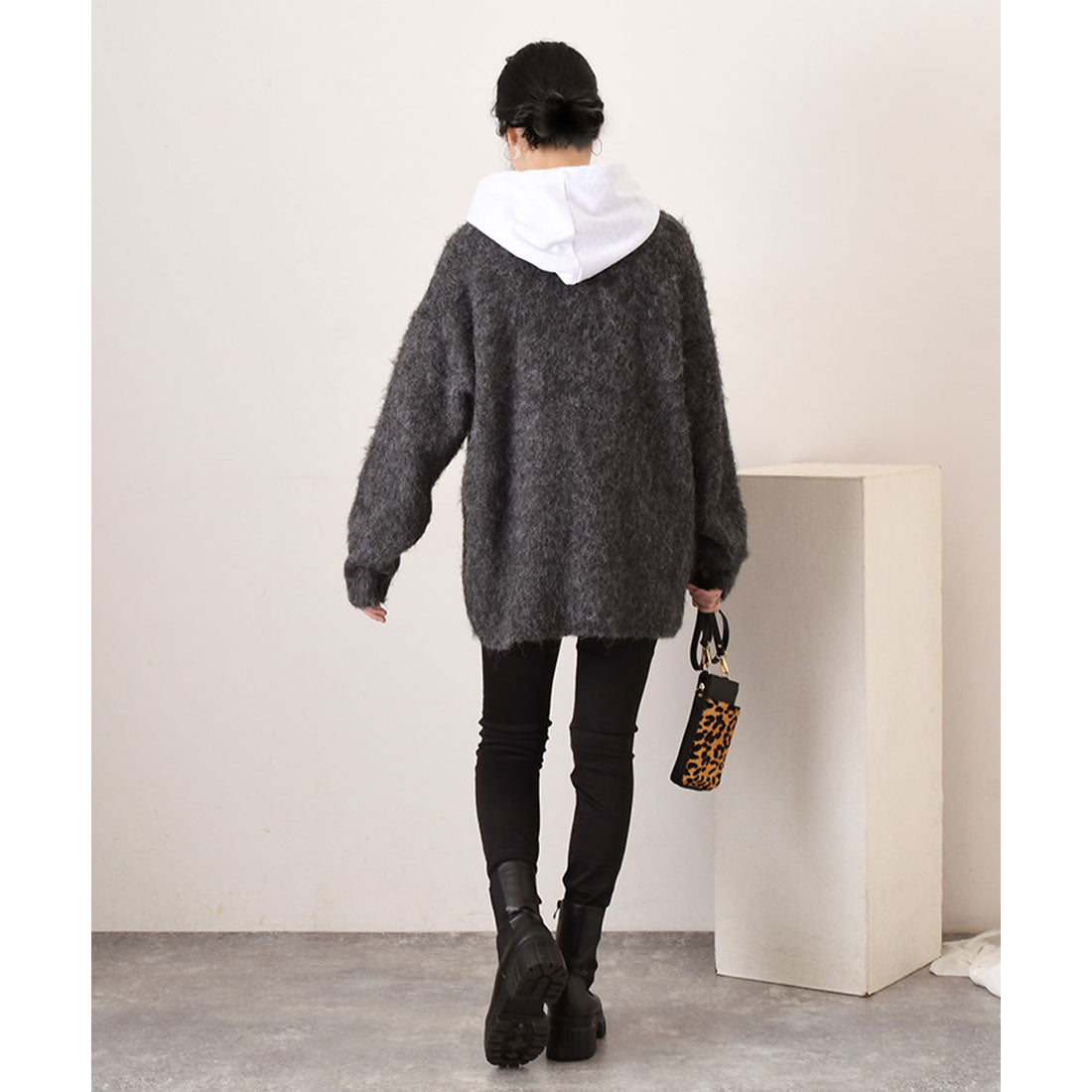 リアルスタイル REAL STYLE カーディガン レディース 秋冬 厚手 ニット 極暖 軽い アウター トップス Vネック 大きめ ゆったり 羽織り 体型カバー 可愛い おしゃれ