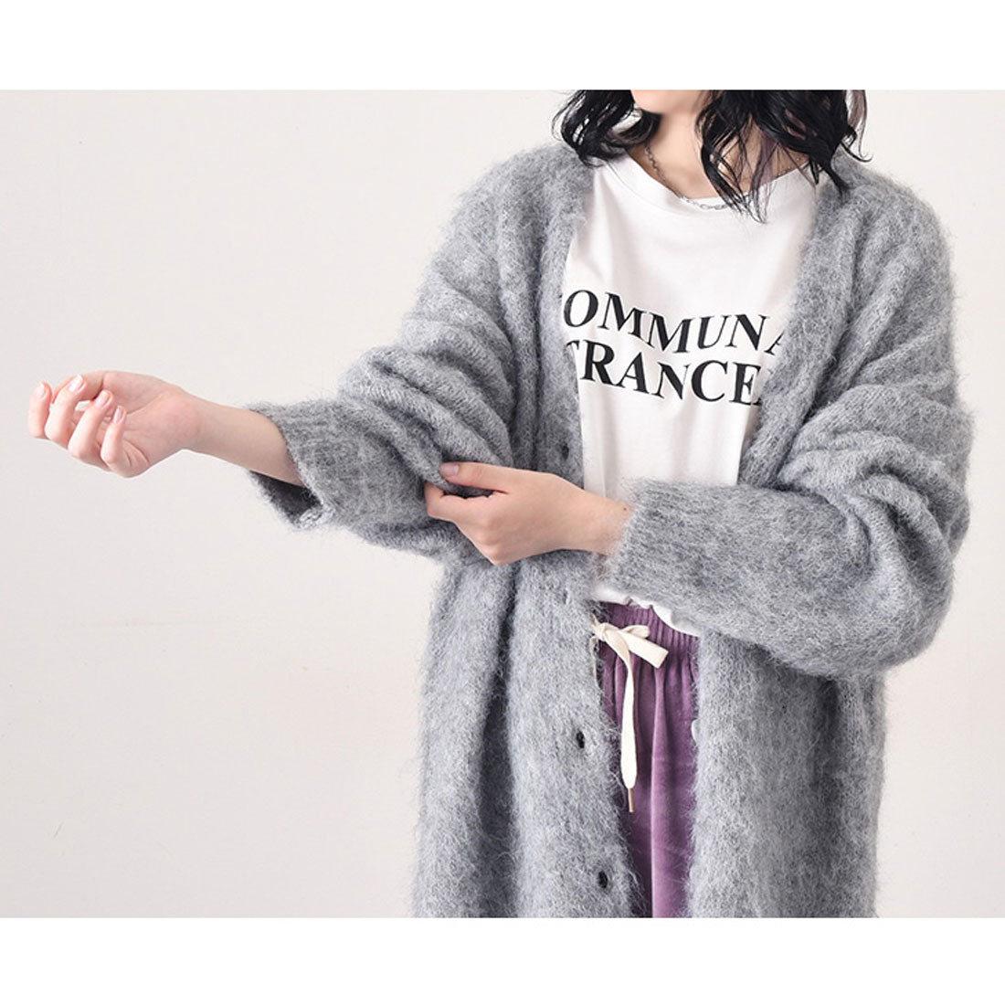リアルスタイル REAL STYLE カーディガン レディース 秋冬 厚手 ニット 極暖 軽い アウター トップス Vネック 大きめ ゆったり 羽織り 体型カバー 可愛い おしゃれ