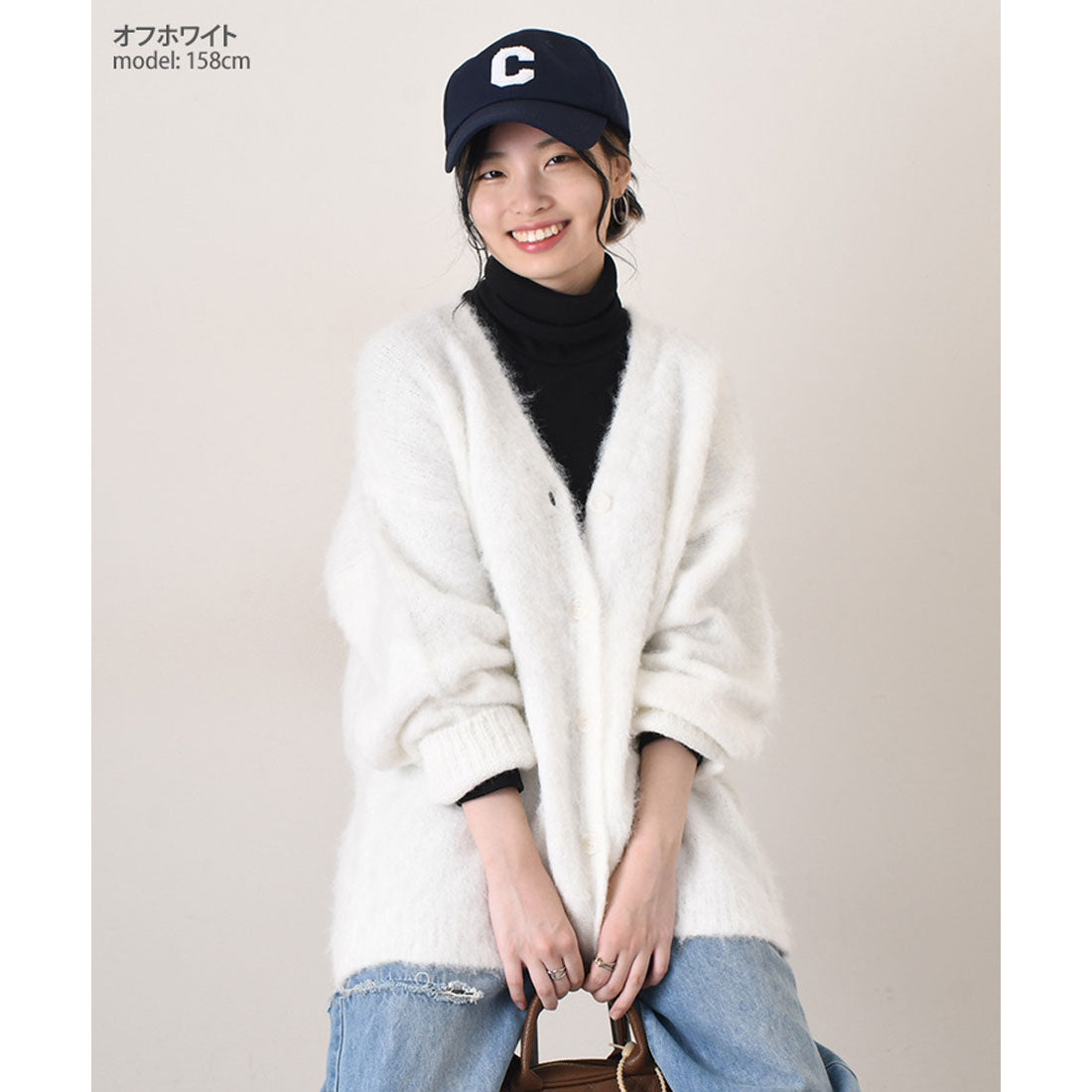 リアルスタイル REAL STYLE カーディガン レディース 秋冬 厚手 ニット 極暖 軽い アウター トップス Vネック 大きめ ゆったり 羽織り 体型カバー 可愛い おしゃれ