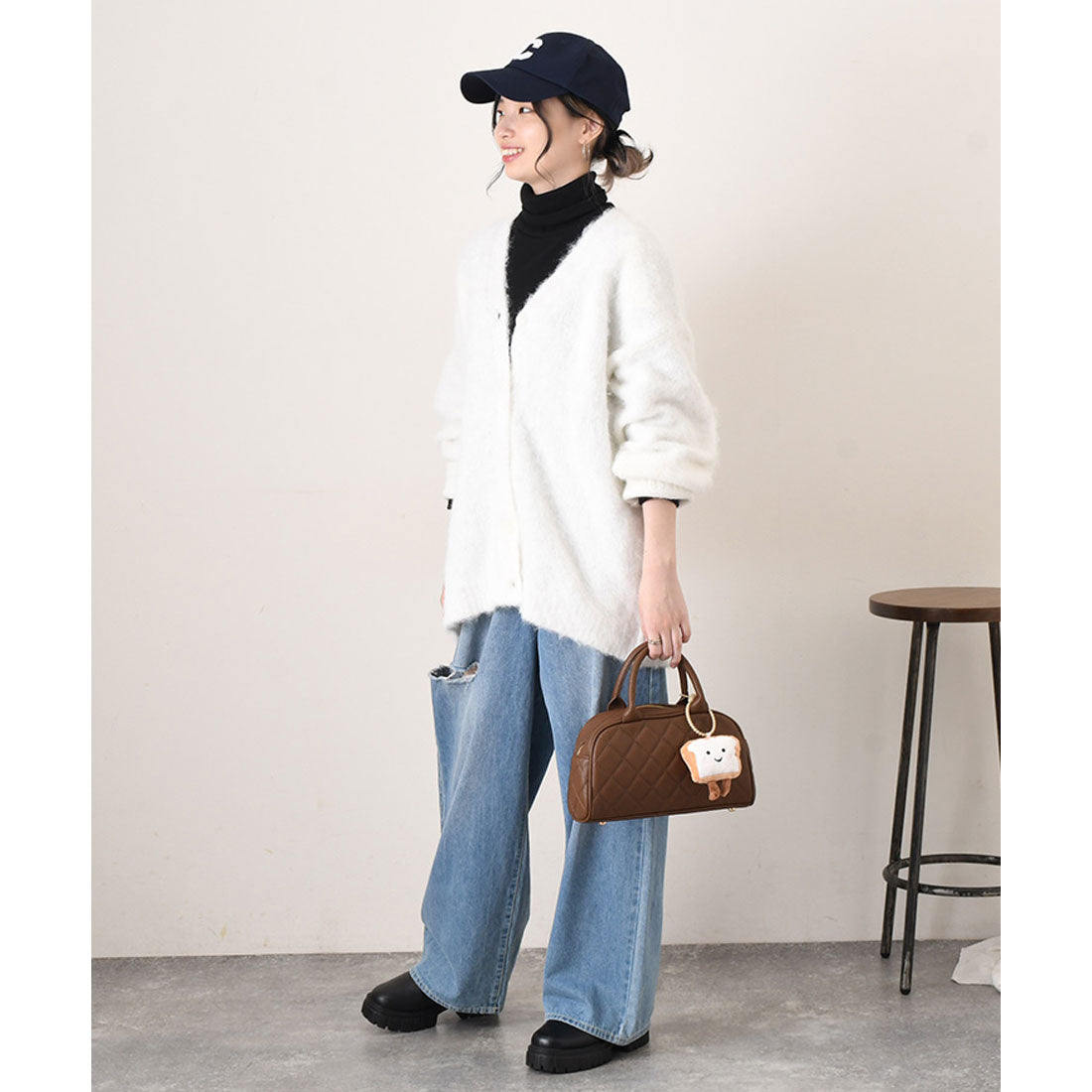 リアルスタイル REAL STYLE カーディガン レディース 秋冬 厚手 ニット 極暖 軽い アウター トップス Vネック 大きめ ゆったり 羽織り 体型カバー 可愛い おしゃれ