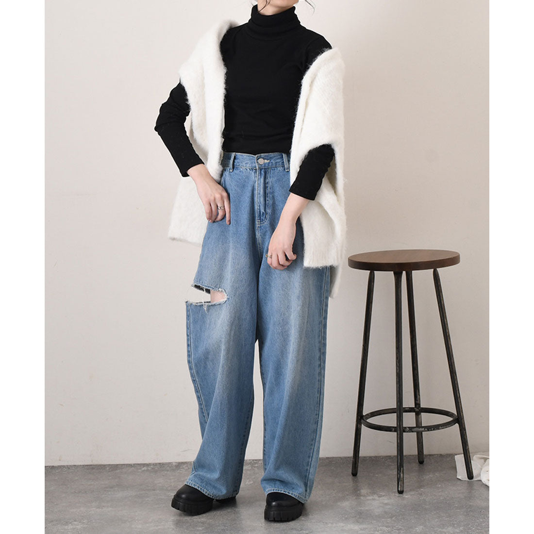 リアルスタイル REAL STYLE カーディガン レディース 秋冬 厚手 ニット 極暖 軽い アウター トップス Vネック 大きめ ゆったり 羽織り 体型カバー 可愛い おしゃれ