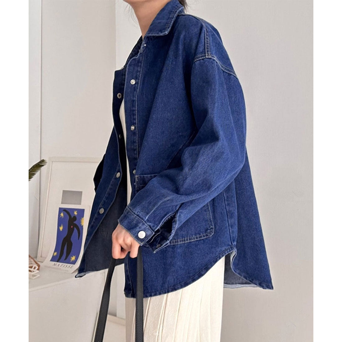 リアルスタイル REAL STYLE デニムジャケット レディース アウター Gジャン 薄手 長袖 羽織り 上着 シャツ おしゃれ 春 秋 冬 大きめ 通勤 通学 お出かけ 旅行
