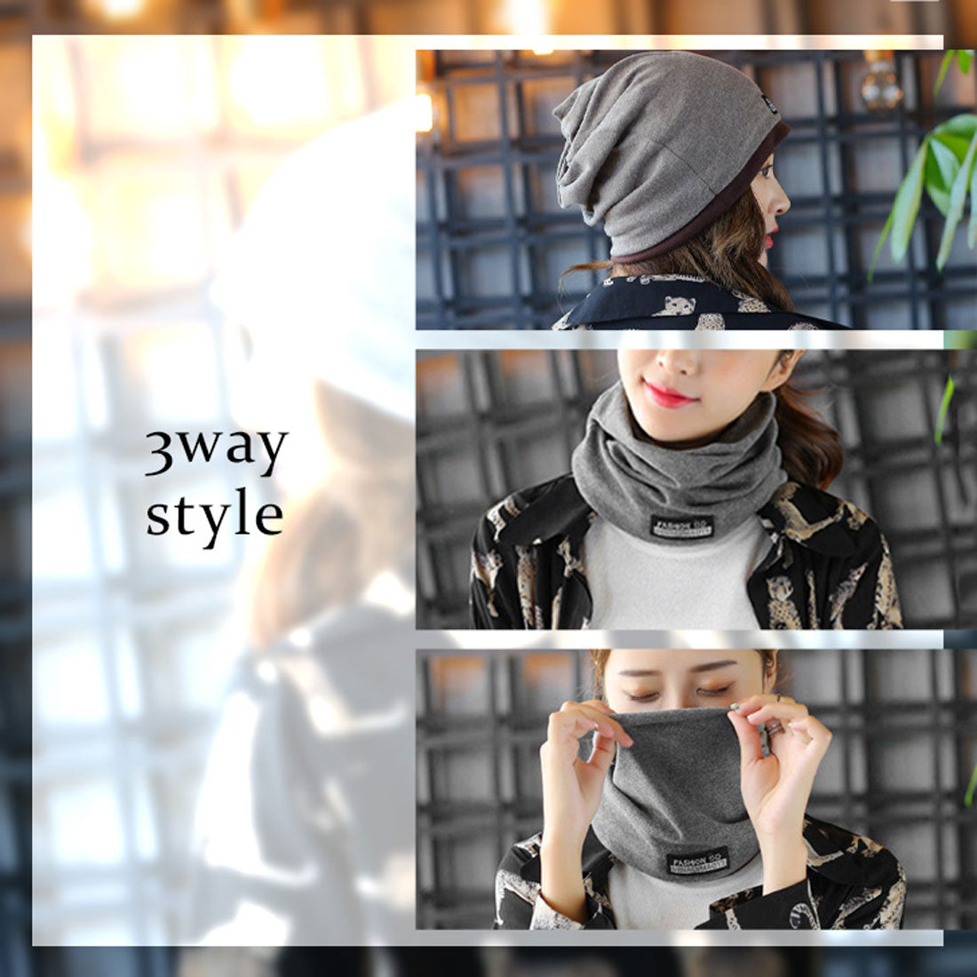 リアルスタイル REAL STYLE 帽子 針織帽 領巾 女士 男士 醫療用 帽子 春夏 秋冬 薄款 高爾夫 毛帽 髮帶 塔爾班 洗臉