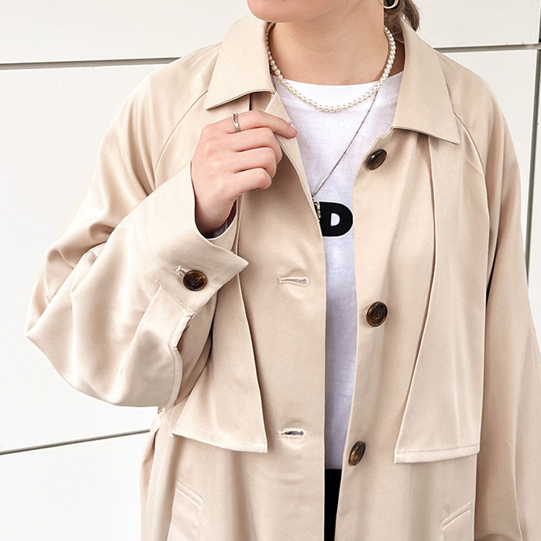 Real Style Trench Coat for Women Long with Lining Spring Autumn Cape Lightweight Flare Stylish Top Outerwear Jacket