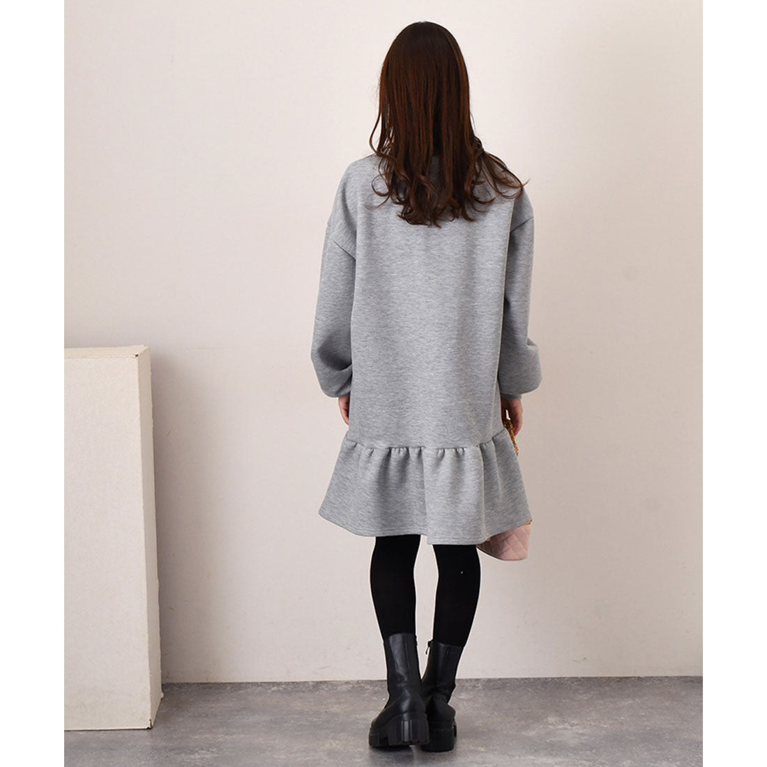 Real Style One-Piece Tunic for Women Long Sleeve Autumn Winter Fleece Real Style One-Piece Tunic for Women Long Sleeve Autumn Winter Fleece