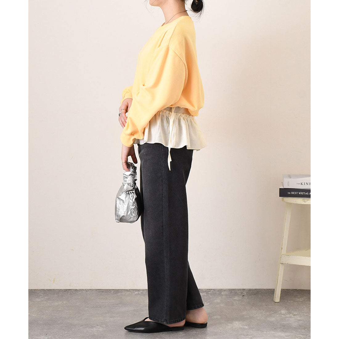 リアルスタイル REAL STYLE 付け裾 レイヤード 重ね着 レディース リボン ペプラム フリル フレア Aライン つけ裾 トップス ボトムス おしゃれ 可愛い カジュアル