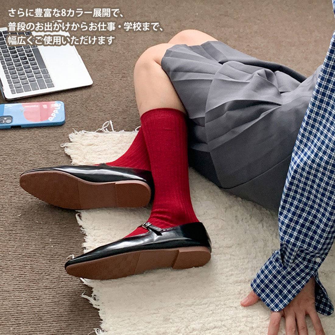 真實風格 REAL STYLE 襪子 高筒襪 船襪 女士 成人 薄款 春季 夏季 棉混 黑色 白色 深藍色 時尚 休閒 正式 學校 蕾絲 純色 女性