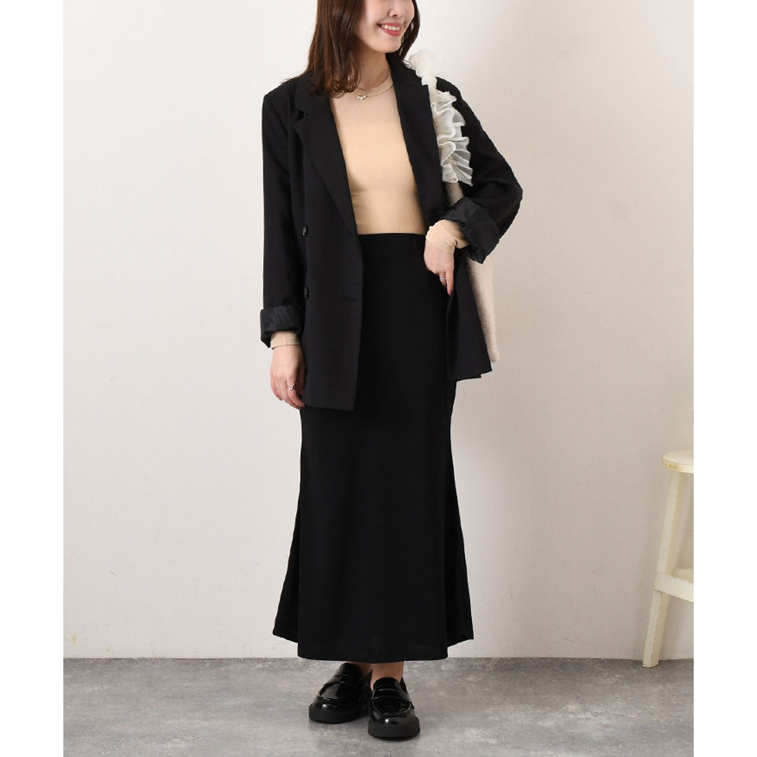 リアルスタイル REAL STYLE カットソー レディース シアー トップス インナー クルーネック 長袖 春 夏 コンパクト レイヤード 重ね着 シースルー 透け感 カジュアル 韓国ファッション チンチャコリア （ライトブルー） ライトブルー