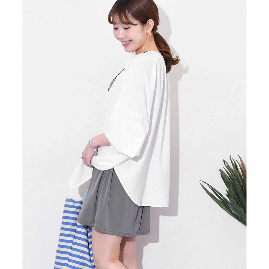 リアルスタイル REAL STYLE ショートパンツ ハーフパンツ レディース スポーツ 膝上 夏 ウエストゴム ゆったり サラてろ ひんやり 涼しい 涼感 薄手 速乾 ボトムス 韓国ファッション チンチャコリア ルームウェア （ミントグリーン） ミントグリーン