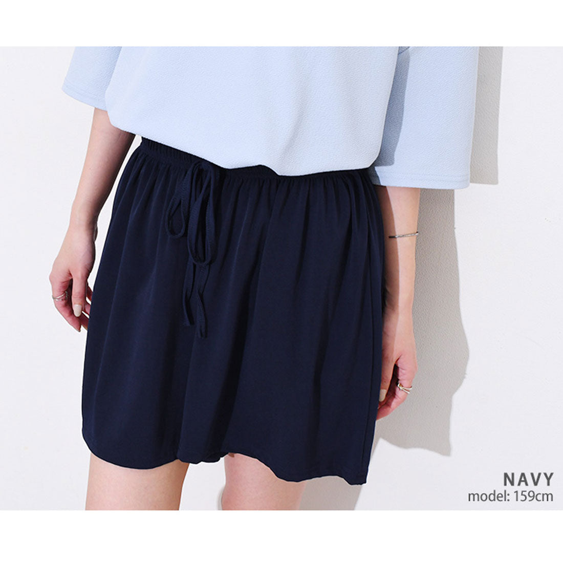 リアルスタイル REAL STYLE ショートパンツ ハーフパンツ レディース スポーツ 膝上 夏 ウエストゴム ゆったり サラてろ ひんやり 涼しい 涼感 薄手 速乾 ボトムス 韓国ファッション チンチャコリア ルームウェア （ミントグリーン） ミントグリーン