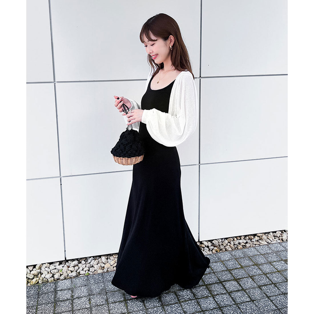 Real Style One-Piece Dress and Bolero Set 2-Piece Set Ladies Summer Co