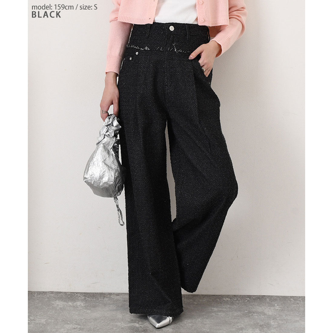 リアルスタイル REAL STYLE デニムパンツ レディース 春 夏 秋 冬 ワイド ストレート ダメージ ゆったり ハイウエスト 薄手 ボトムス ジーンズ ジーパン 高身長 （ブルー） ブルー