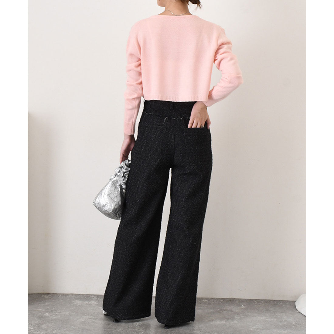 リアルスタイル REAL STYLE デニムパンツ レディース 春 夏 秋 冬 ワイド ストレート ダメージ ゆったり ハイウエスト 薄手 ボトムス ジーンズ ジーパン 高身長 （ブルー） ブルー