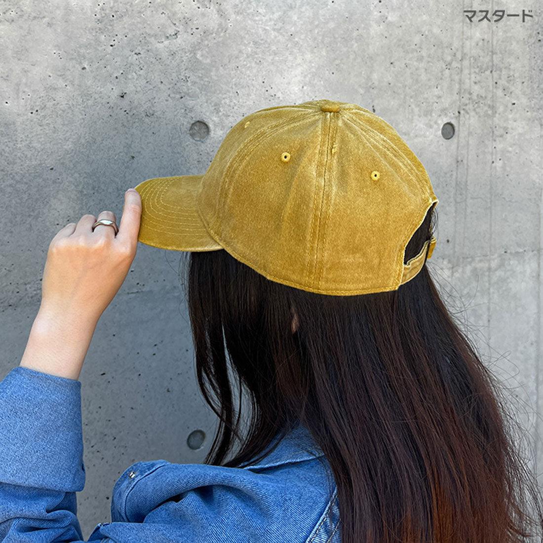 リアルスタイル REAL STYLE キャップ レディース メンズ 深め 大きいサイズ つば長 帽子 紫外線 UV コットン 綿 おしゃれ シンプル カジュアル ヴィンテージ風 （ブラック） ブラック