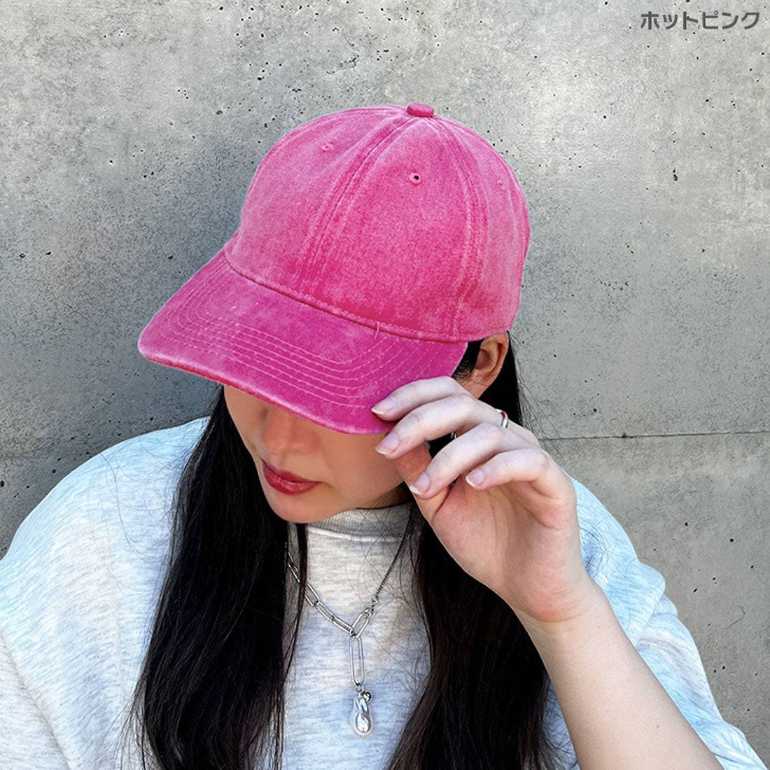 リアルスタイル REAL STYLE キャップ レディース メンズ 深め 大きいサイズ つば長 帽子 紫外線 UV コットン 綿 おしゃれ シンプル カジュアル ヴィンテージ風 （ブラック） ブラック