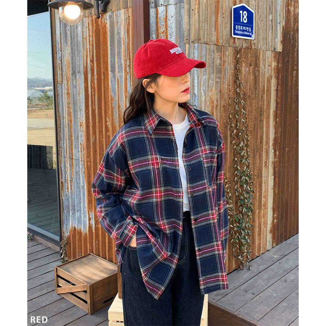 リアルスタイル REAL STYLE シャツ レディース チェック柄 長袖 秋 冬 大きい ロング チェックシャツ オフィス カジュアル トップス アウター 羽織り 薄手 ゆったり （ブラック） ブラック