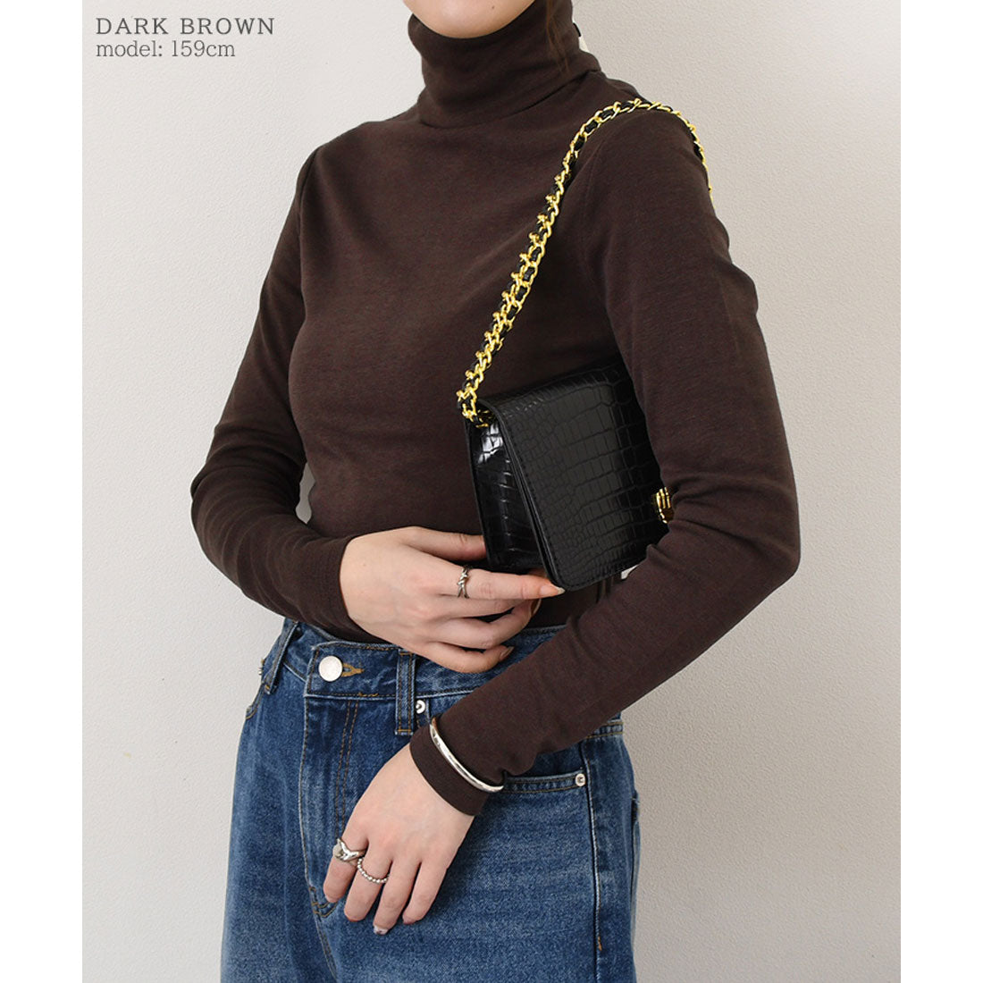 リアルスタイル REAL STYLE カットソー レディース 裏微起毛 あったか 長袖 タートルネック 薄手 暖かい 秋 冬 春 インナー トップス タイト オフィス デイリー 韓国ファッション チンチャコリア （アイボリー） アイボリー