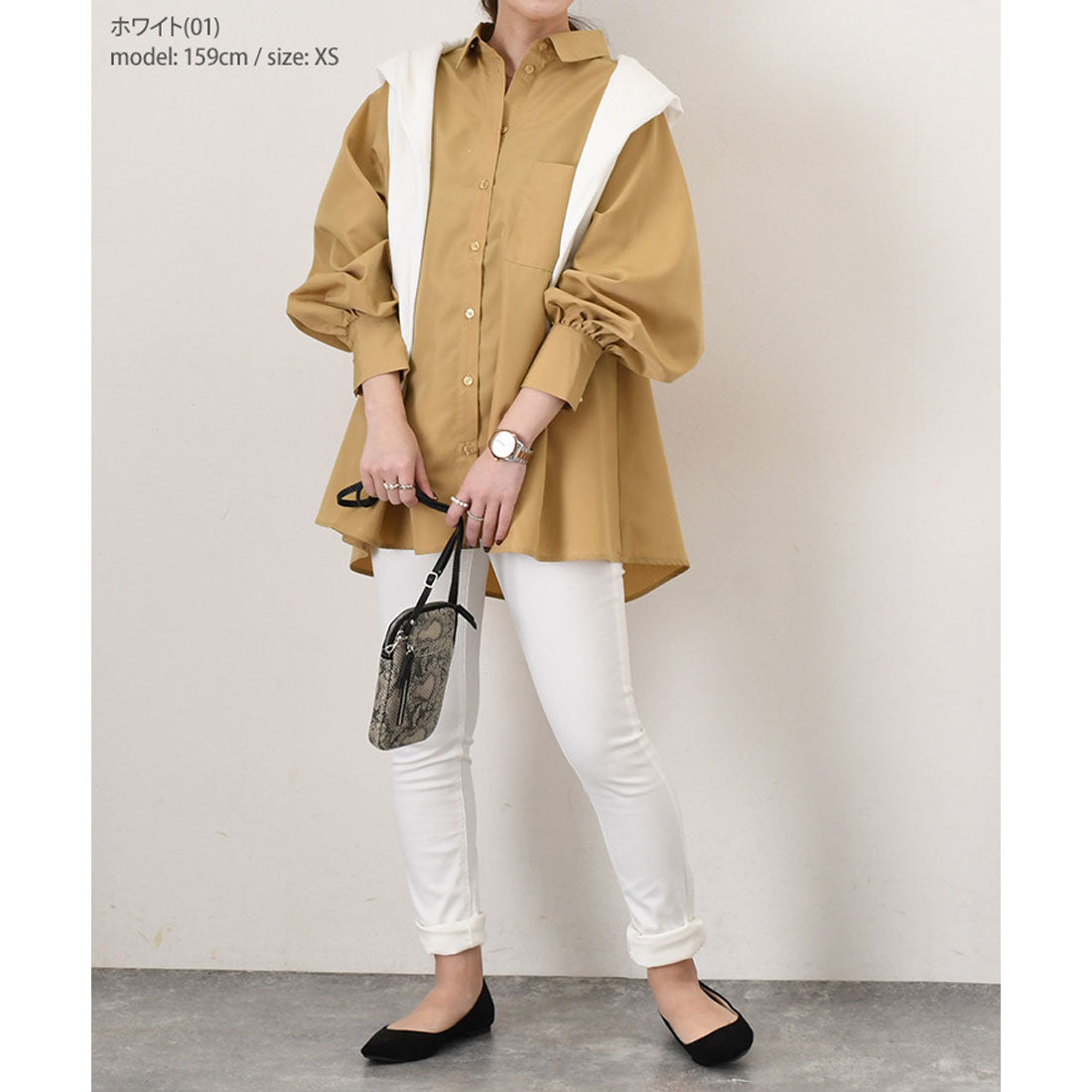 リアルスタイル REAL STYLE スキニーパンツ レディース 美脚 脚長 コットン 綿 黒 大きいサイズ 春 夏 秋 冬 細身 スリム ボトムス ズボン ウエストゴム 通年 （マスタード(44)） マスタード(44)