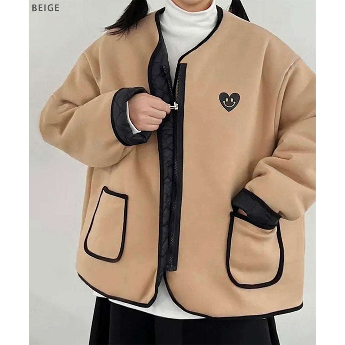 リアルスタイル REAL STYLE キルティング ジャケット リバーシブル コート レディース 秋冬 春 大きいサイズ 2way 前開き 中綿 撥水 アウター あったか 防寒 韓国 韓国ファッション チンチャコリア （ブラウン） ブラウン