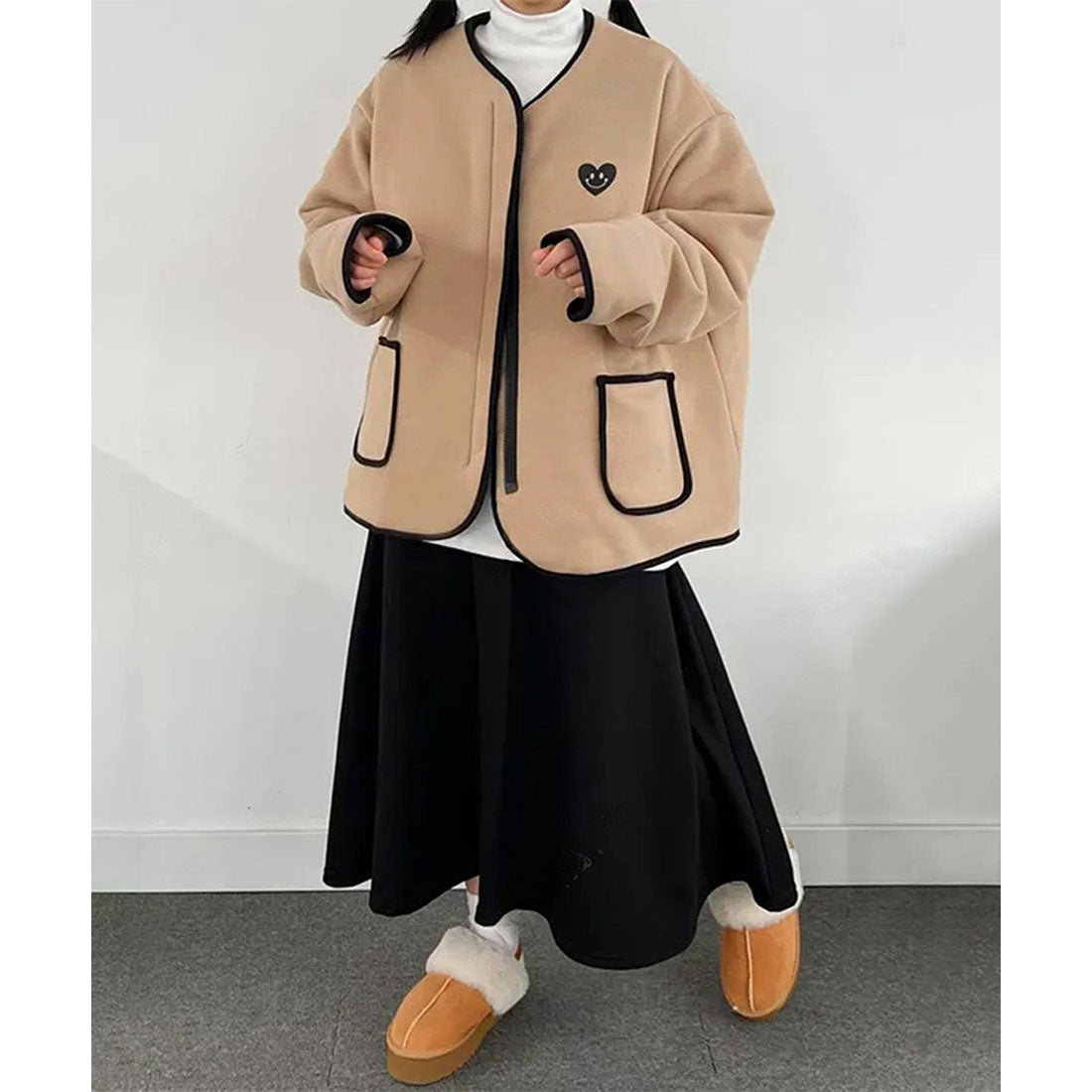 リアルスタイル REAL STYLE キルティング ジャケット リバーシブル コート レディース 秋冬 春 大きいサイズ 2way 前開き 中綿 撥水 アウター あったか 防寒 韓国 韓国ファッション チンチャコリア （ブラウン） ブラウン