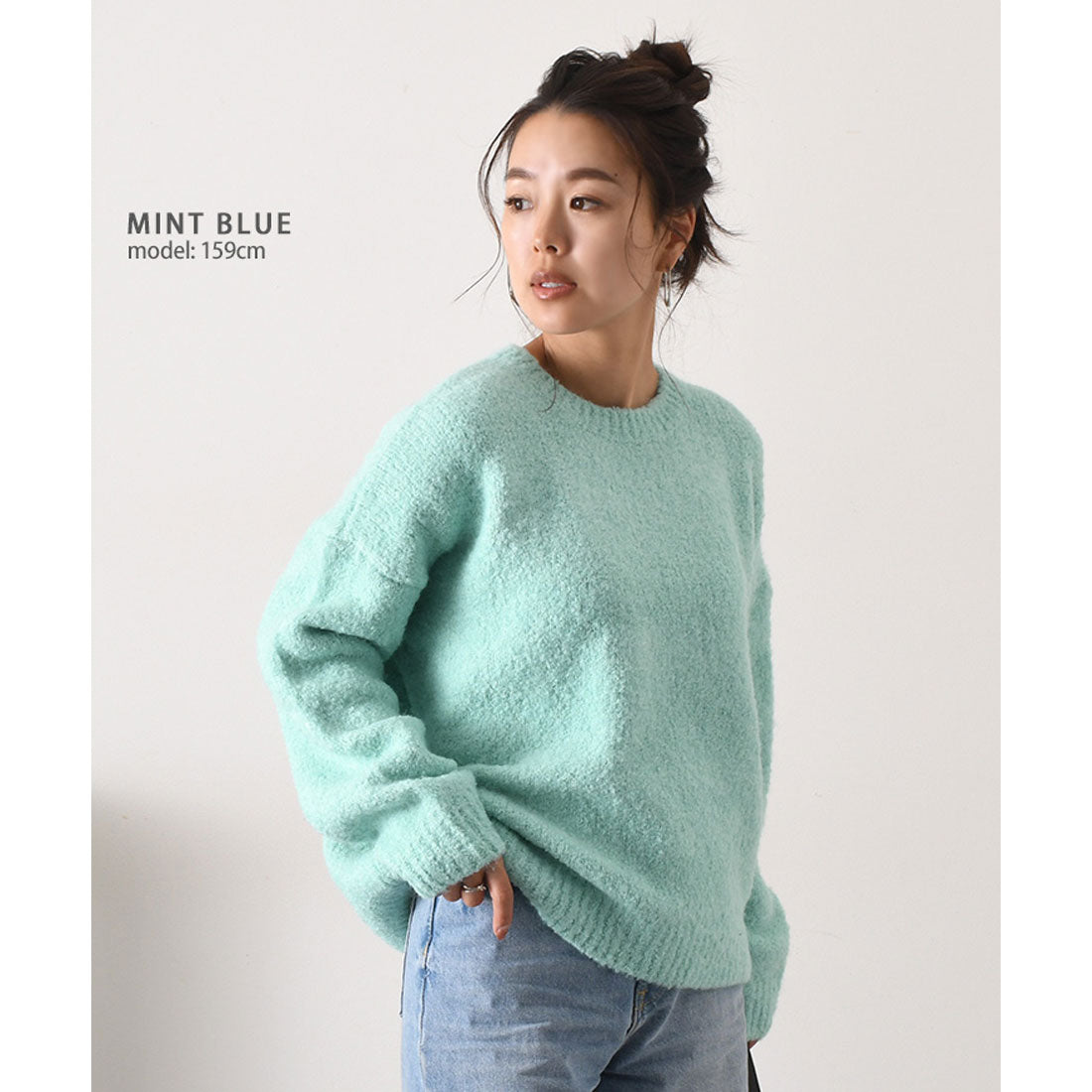 リアルスタイル REAL STYLE ニット 冬 長袖 厚手 セーター クルーネック 暖かい あったか 防寒 冷え対策 チクチクしない 洗える
