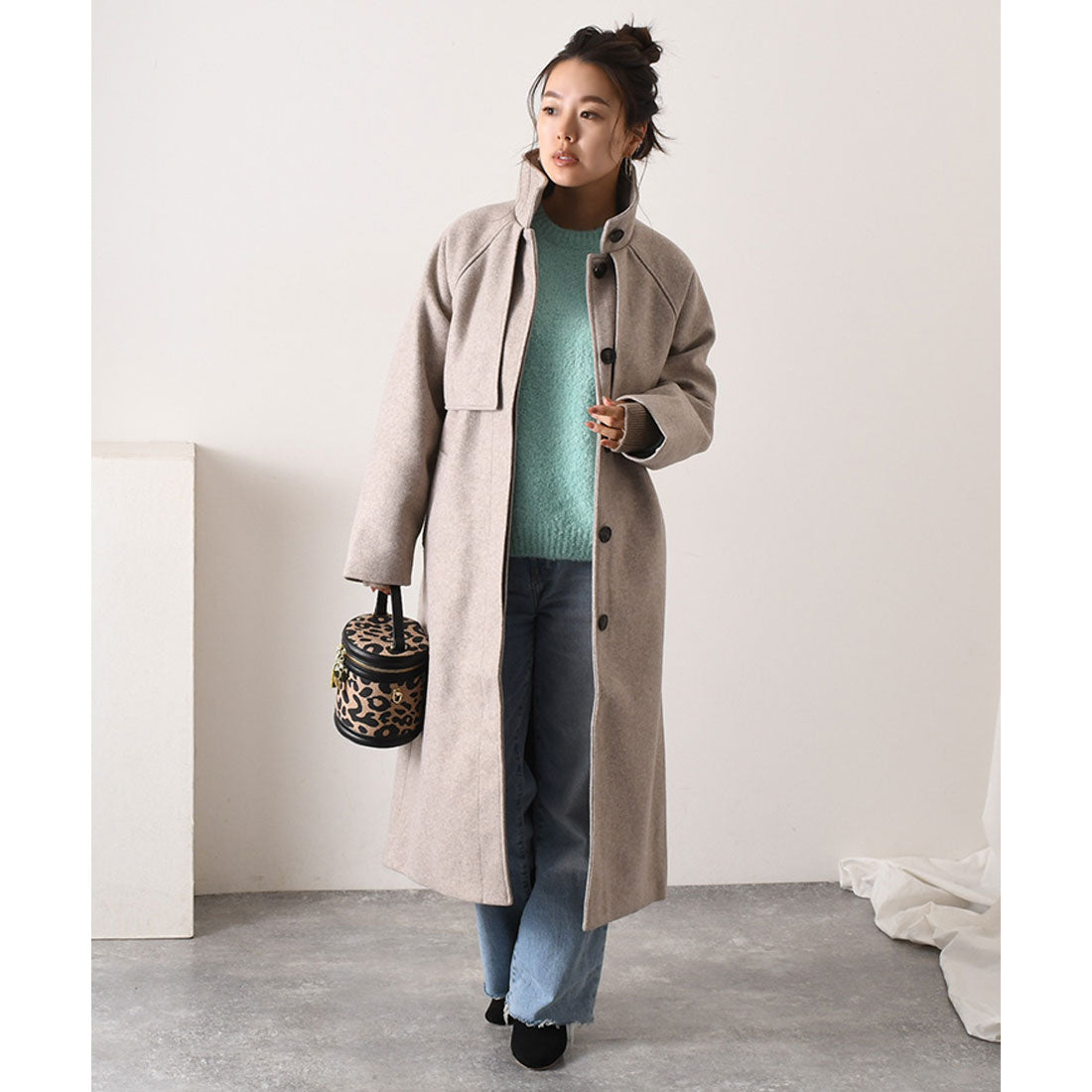 リアルスタイル REAL STYLE ニット 冬 長袖 厚手 セーター クルーネック 暖かい あったか 防寒 冷え対策 チクチクしない 洗える