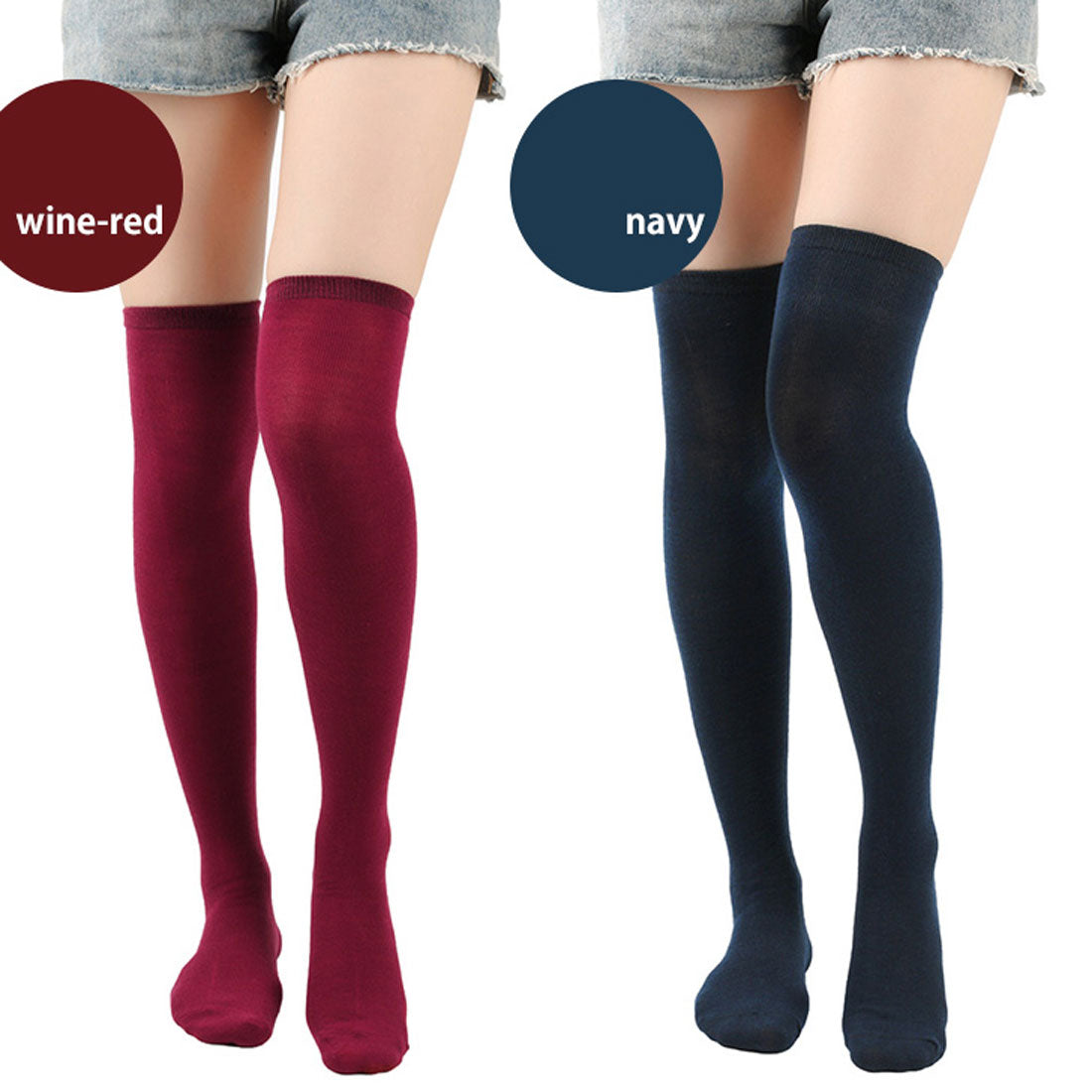 REAL STYLE Knee-high socks, white, golf, black, socks, women, women, fashionable, summer, black, white, plain, above the knee, long, cosplay, school, uniform, dance