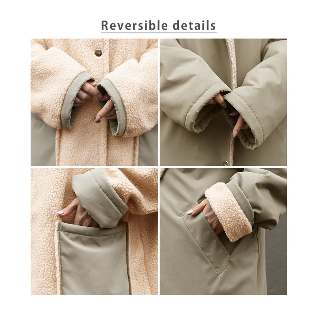 リアルスタイル REAL STYLE コート レディース 冬 ロング ボア 20代 30代 40代 ミリタリー リバーシブル 暖か アウター ゆったり 防寒 おしゃれ テディボア 韓国ファッション チンチャコリア